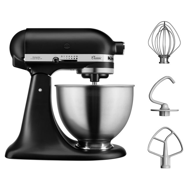 Миксер Classic®, 4.3L, цвят “Matte Black” - KitchenAid