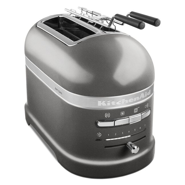 Тостер KitchenAid Artisan, 1250W, 2 отделения, Сребърен металик