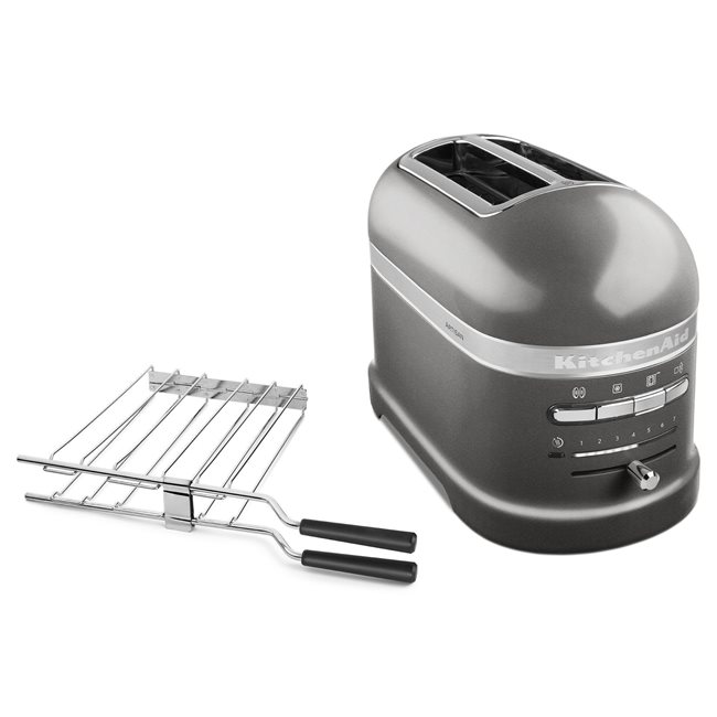 Тостер KitchenAid Artisan, 1250W, 2 отделения, Сребърен металик