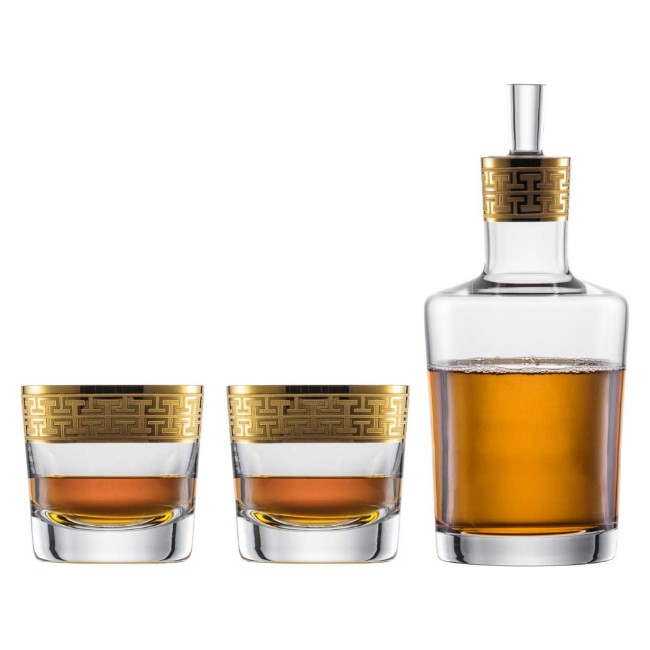 Комплект декантер и 2 чаши за уиски, "Gold Classic" - Schott Zwiesel