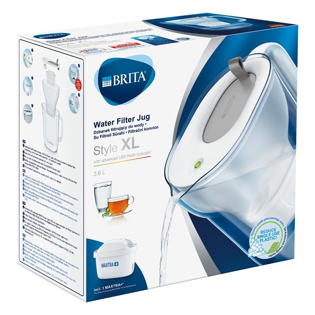 BRITA Style XL 3,6 л филтърна чаша Maxtra+
