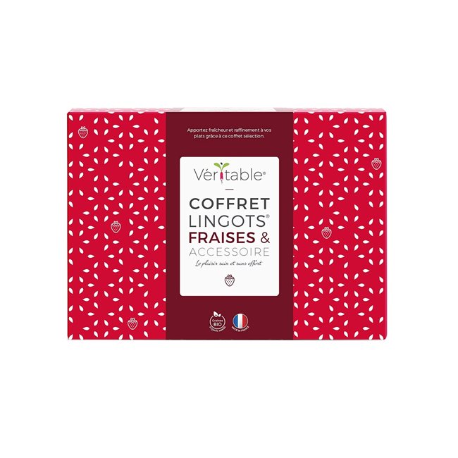 Комплект от 4 пакета семена от ягоди Lingot и четка за опрашване - марка "VERITABLE"