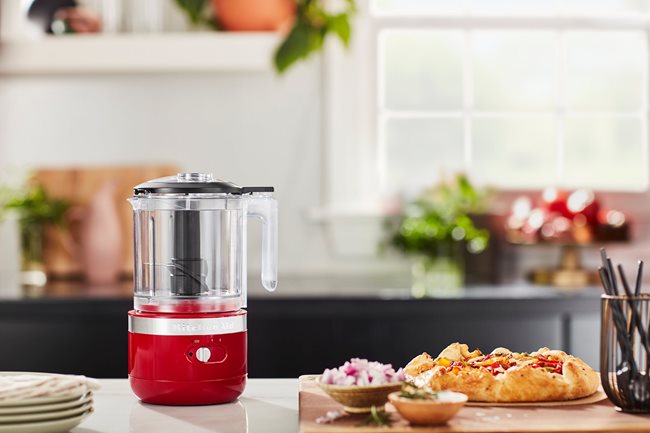 Акумулаторен чопър за храна, 1,18 л, цвят "Empire Red" - марка KitchenAid