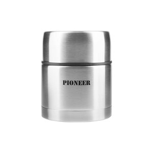 Топлоизолиран контейнер "Pioneer" за супа, 500 мл, сребрист цвят - Grunwerg