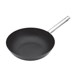 Tigaie wok, otel-carbon, 30 cm - Kitchen Craft