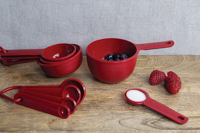 Комплект от 5 броя мерителни лъжички, цвят "Empire Red" - марка KitchenAid