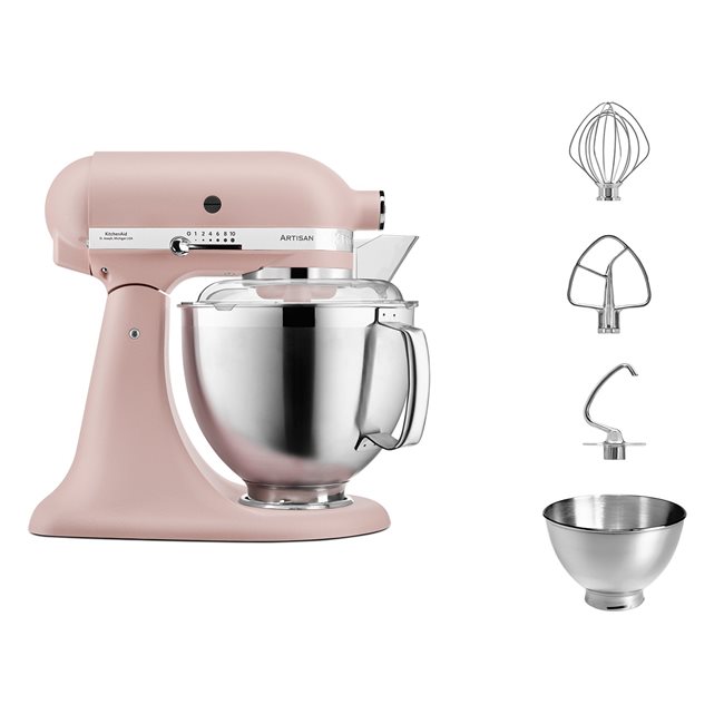 Миксер Artisan 4.8L, Модел 185, цвят “Feather Pink” - KitchenAid