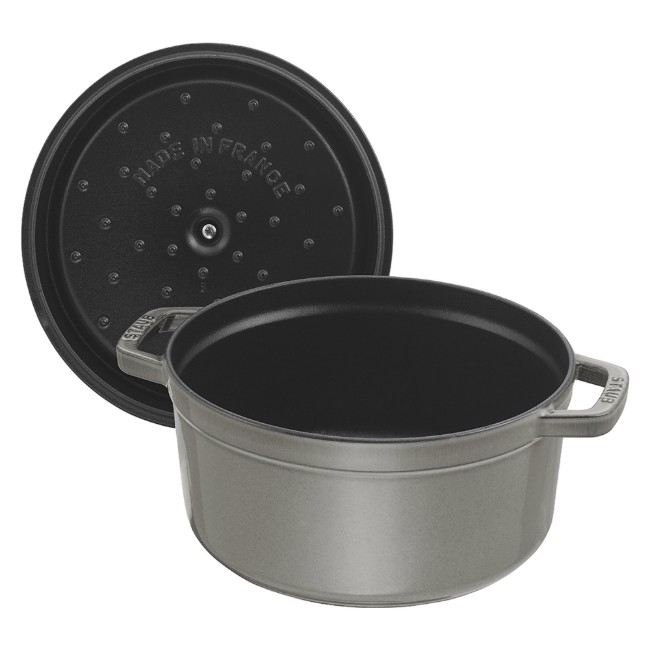 Кокотен съд за готвене от чугун 28 см/6,7 л, Graphite Grey - Staub