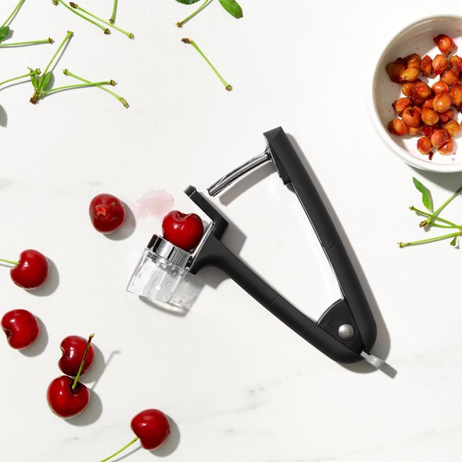 Инструмент за премахване на костилки от череши и маслини, цинк, 15 см - OXO