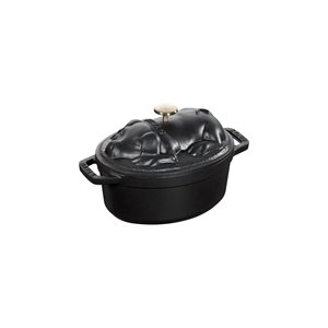 Тенджера за готвене "Cocotte cochon", изработена от чугун 17 см/1 л, <<Black>> - Стауб
