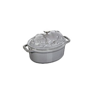 Тенджера "Cocotte cochon" от чугун 17 см/1 л, <<Графитно сива>> - Staub