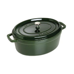 Овална тенджера за готвене Cocotte, изработена от чугун, 29 см/4,2 л, Basil - Staub