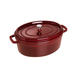 "Cocotte" овална тенджера за готвене, изработена от чугун, 27 см/3,2 л, <<Grenadine>> - Staub 