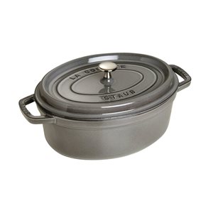 Овална тенджера Cocotte от чугун, 29 см/4,2 л, <<Графитно сиво>> - Staub