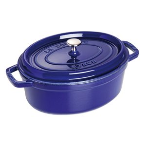 Овална тенджера Cocotte от чугун 33 см/6,7 л, цвят  Dark Blue - Staub