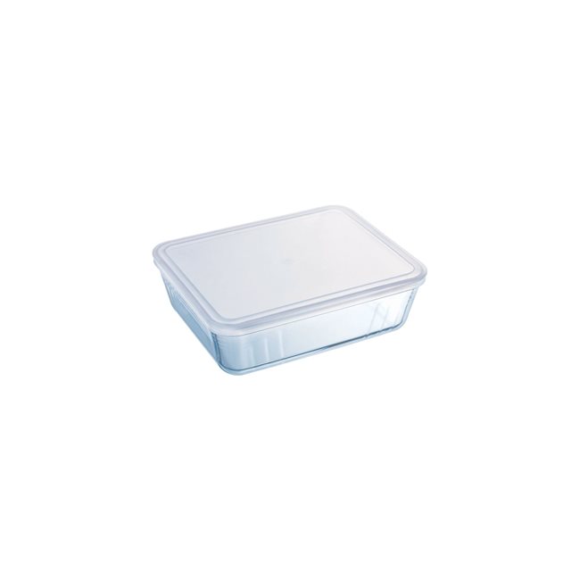 Правоъгълен контейнер за храна, с пластмасов капак, от термоустойчиво стъкло "Cook & Freeze", 800 мл - Pyrex