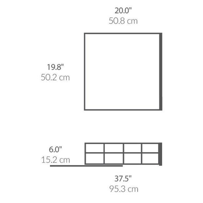 Плъзгащ се органайзер за шкаф, 50,2 х 50,8 см - марка "simplehuman"