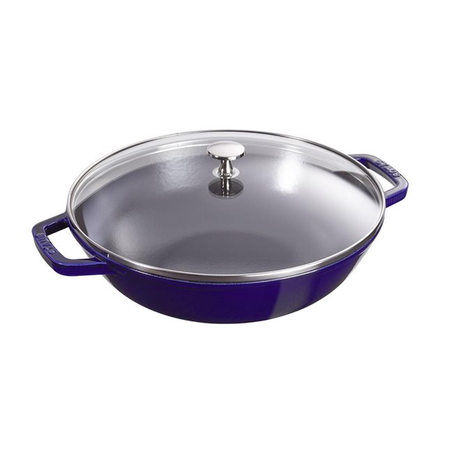 Wok 30 см, цвят "Dark Blue" - Staub