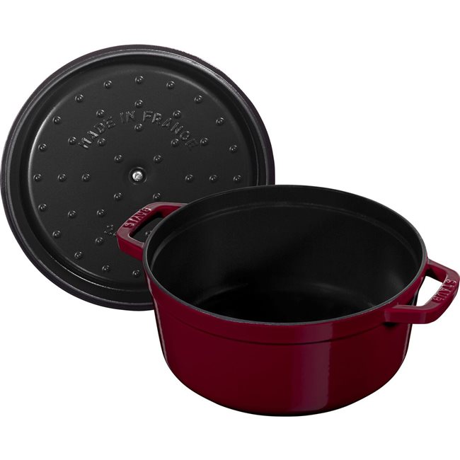 Тенджера за готвене Cocotte от чугун, 26см / 5.2L, Bordeaux - Staub