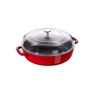 Тенджера Saute Braiser, чугун, 24см/2,4L, Cherry - Staub