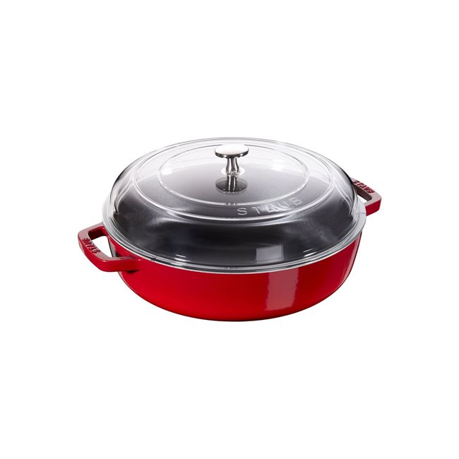 Тенджера Saute Braiser, чугун, 24см/2,4L, Cherry - Staub