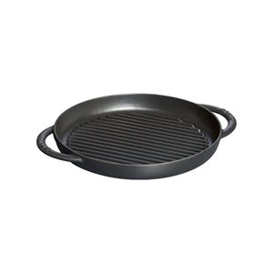 Тиган тип грил от чугун, 26 см, Black - Staub