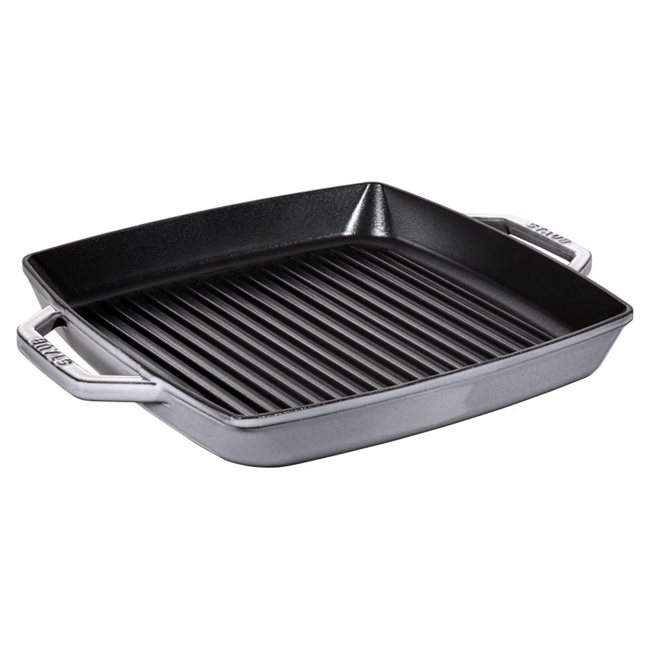 Квадратна грил тиган 33 см, Graphite Grey - Staub