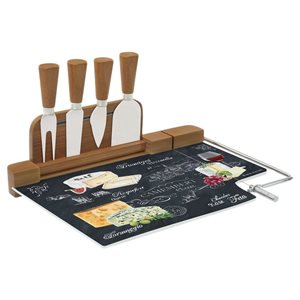 Комплект за сервиране "Светът на сиренето" от 6 части, 31,5x20 см - Nuova R2S