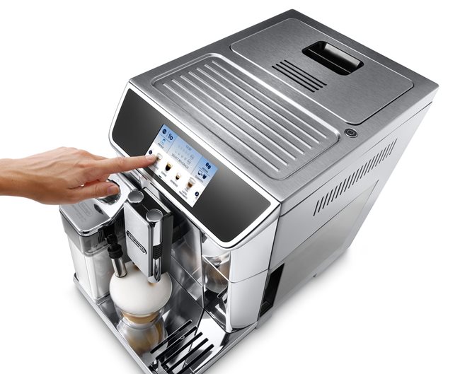 Автоматична еспресо машина, 1450W, "PrimaDonna Elite", сребърен цвят - De'Longhi
