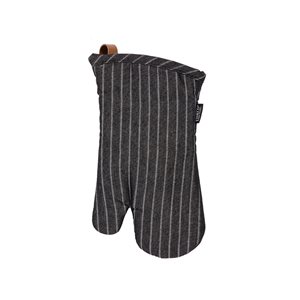 Комплект 2 ръкавици за фурна (лява + дясна), 17 х 33 см, "Шерлок", Черни - Tiseco