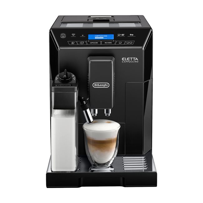 Автоматична еспресо машина, 1450W, "Eletta Cappuccino", Черен - De'Longhi