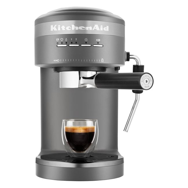 Електрическа еспресо машина "Artisan", 1470W, цвят "Charcoal Grey" - марка KitchenAid