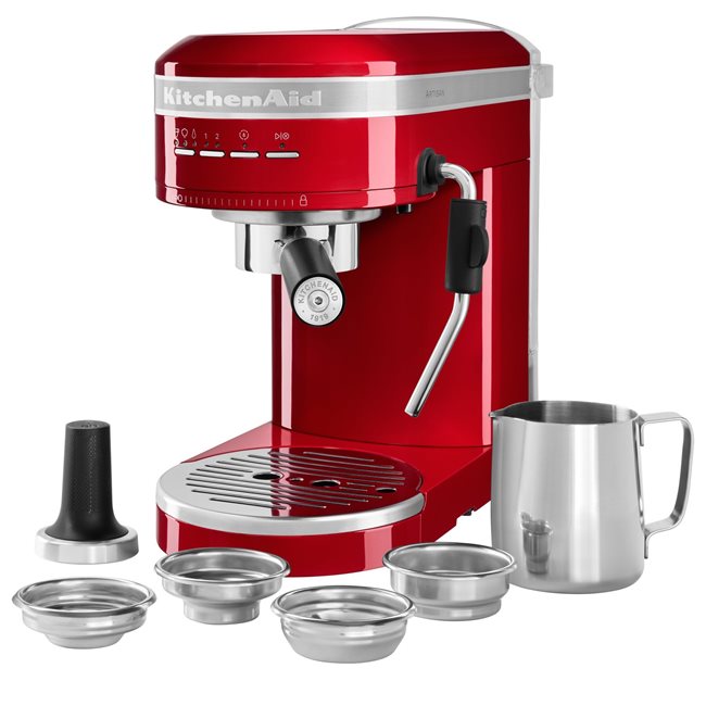 Електрическа еспресо машина "Artisan", 1470W, цвят "Empire Red" - марка KitchenAid