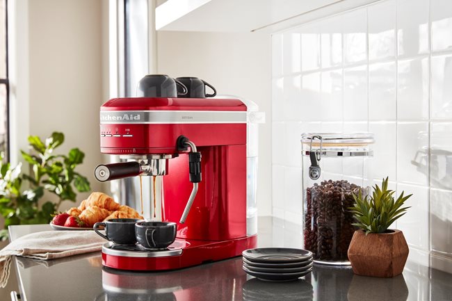 Електрическа еспресо машина "Artisan", 1470W, цвят "Empire Red" - марка KitchenAid