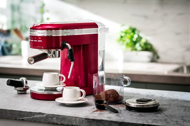 Електрическа еспресо машина "Artisan", 1470W, цвят "Candy Apple" - марка KitchenAid