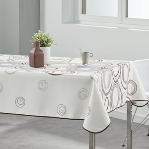 Правоъгълна покривка "White And Spirals", 148x350 см - Prodeco