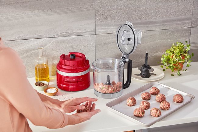 Кухненски робот, 2.1L, 250W, цвят "Empire Red" - KitchenAid