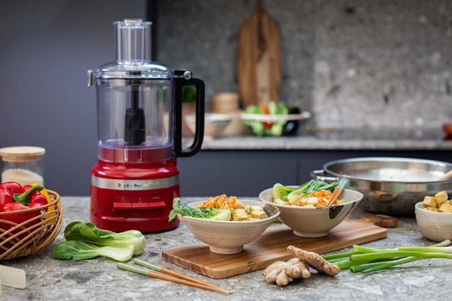 Кухненски робот, 2.1L, 250W, цвят "Empire Red" - KitchenAid