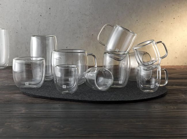 Комплект чаши за кафе от 2 части, боросиликатно стъкло, 200 ml, "Sorrento" - Zwilling