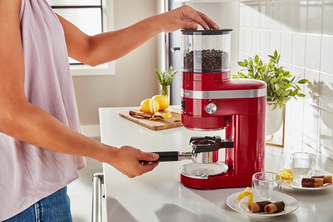 Електрическа кафемелачка "Artisan", Empire Red - KitchenAid