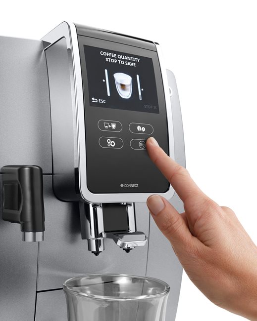 Автоматична еспресо машина, 1450W, "Dinamica Plus", Silver - DeLonghi