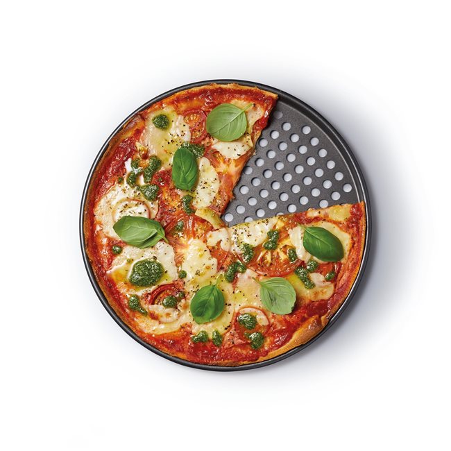 Тава за пица, перфорирана, 33 см, стомана - от Kitchen Craft