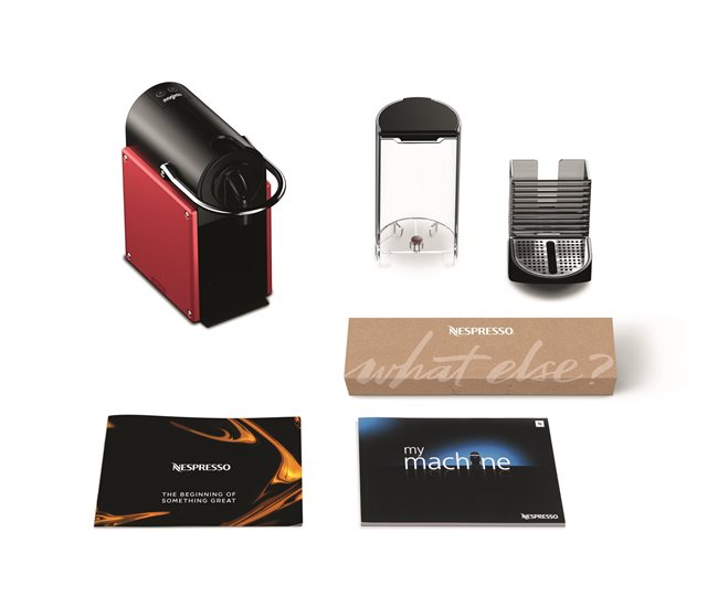 1260W еспресо машина, "Pixie", Червена - Nespresso