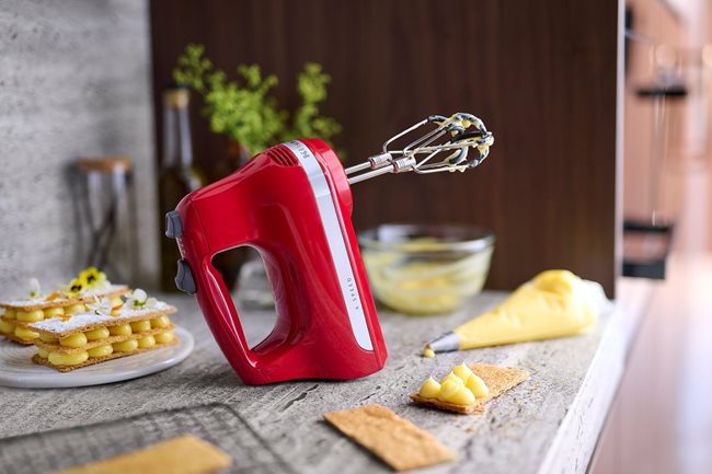 6-степенен ръчен миксер, 60W, Empire Red - KitchenAid