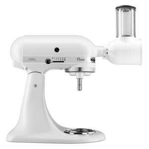 Стоящ миксер с купа, 4,3 л, с аксесоар за нарязване, Classic, Matte White - KitchenAid