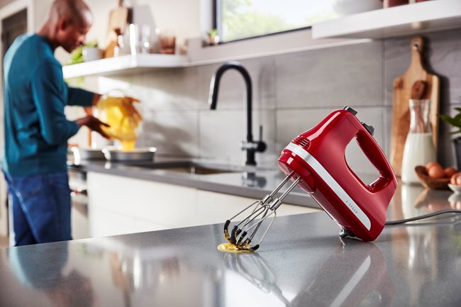 6-степенен ръчен миксер, 60W, Empire Red - KitchenAid