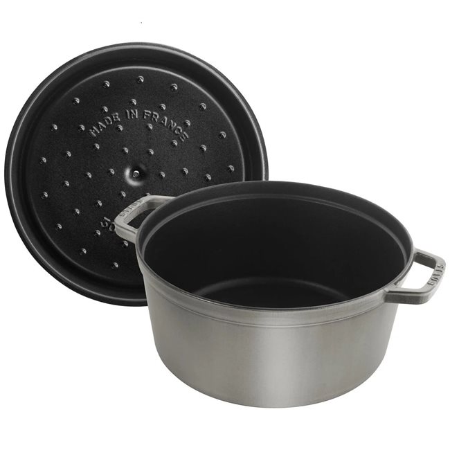 Кокотен съд за готвене 30 см/8,35 л, Graphite Grey - Staub