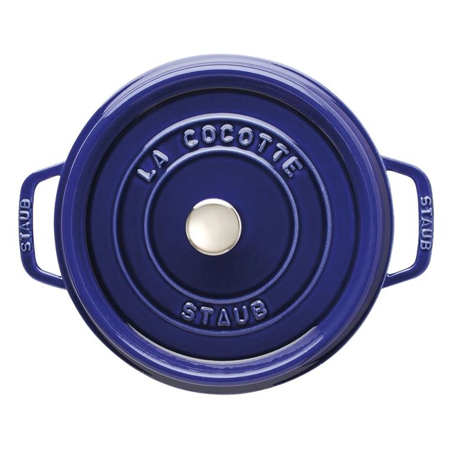 Кокотен съд за готвене от чугун 28 см/6,7 л, "Dark Blue" - Staub
