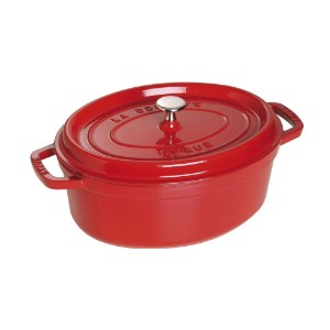 Овална тенджера за готвене Cocotte, изработена от чугун, 29 см/4,2 л, Cherry - Стауб