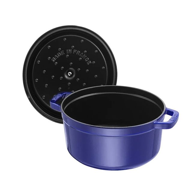 Кокотен съд за готвене 30 см/8,35 л, цвят "Dark Blue - Staub